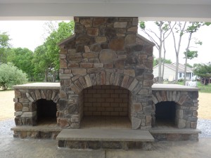 Custom-built-stone-fireplace