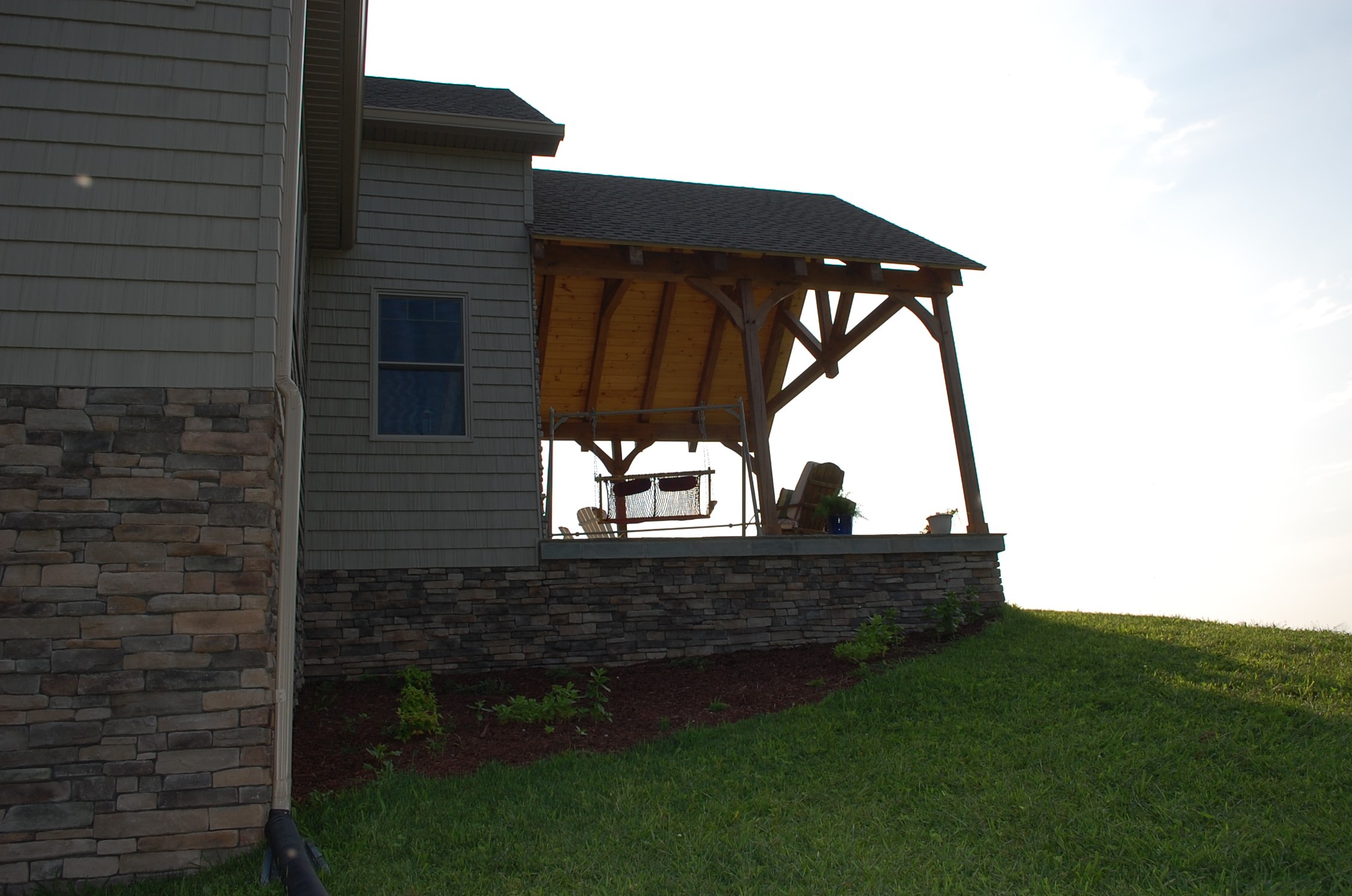 Timber frame in Smithsburg, MD built by Mt. Tabor Builders