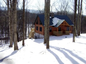 Log home built by Mt. Tabor Builders in Clear Spring, MD