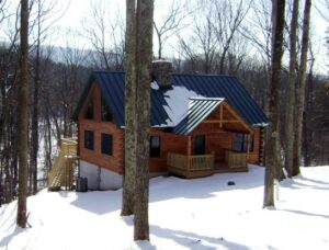 Log home built by Mt. Tabor Builders in Clear Spring, MD