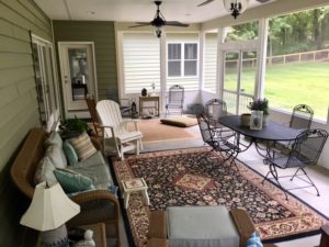 Sharpsburg, MD Timber Frame House screen porch