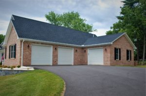 Williamsport, MD Cape Cod three-car garage in custom home built by Mt. Tabor Builders of Clear Spring, MD