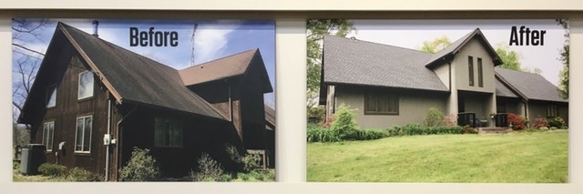 Before and after renovation by Mt. Tabor Builders in Clear Spring, MD