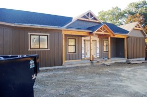 New custom home under construction by Mt. Tabor Builders, Inc.