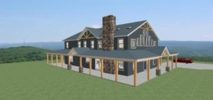 Pole Barn design to be built by Mt. Tabor Builders of Clear Spring, MD