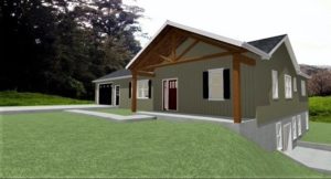 Architectural rendering to be designed and built by Mt. Tabor Builders of Clear Spring, MD