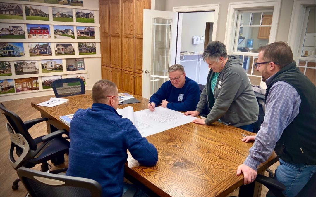 Meetings with Mt. Tabor Builders is key to a successful custom home project.