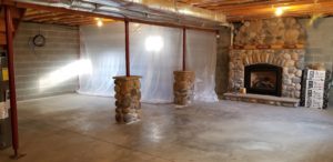 Mt. Tabor Builders of Clear Spring, MD finished this basement into a man cave in a Washington County MD home.