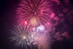 Fireworks on Independence day in Hagerstown, MD