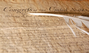 Declaration of Independence image on Mt. Tabor Builders blog post.