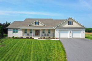 A custom home by Mt. Tabor Builders. it's one of several summer building projects completed by the Clear Spring, MD construction company.