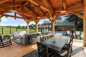 Mt. Tabor timber frame shop work